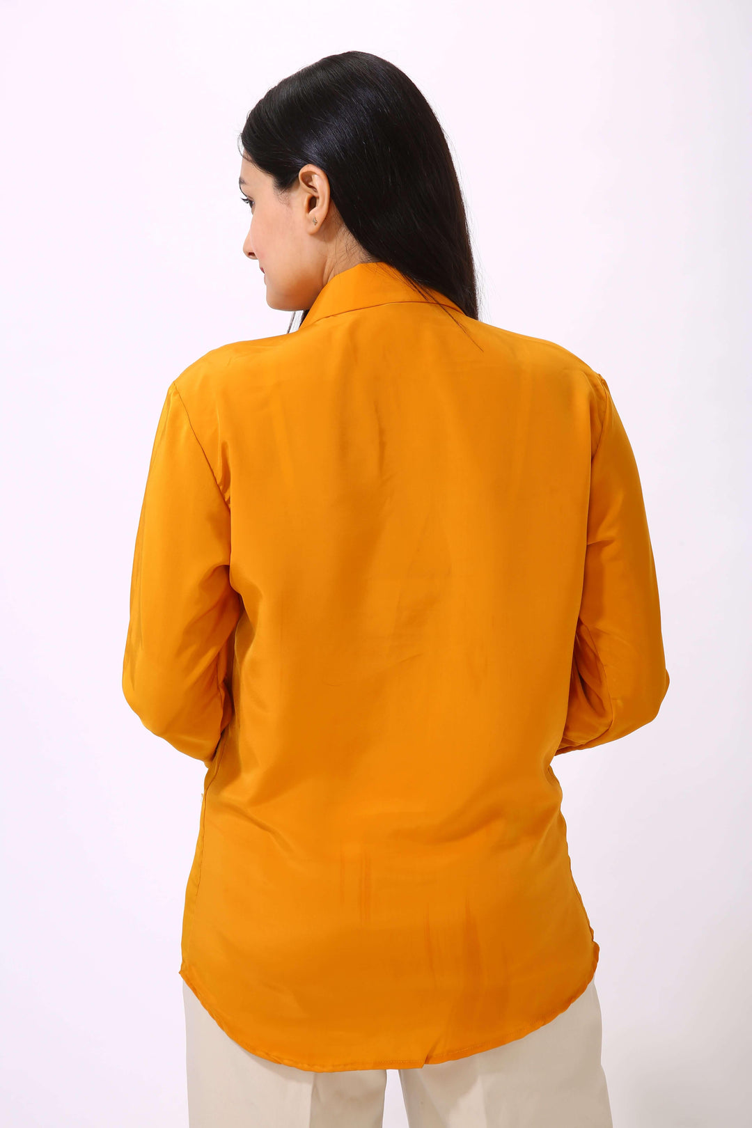 Classic Solid Shirt - Mustard Yellow