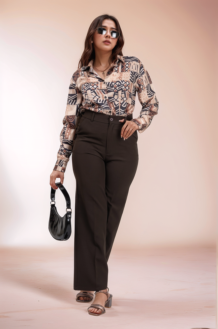 Contemporary Egyptian Satin Shirt