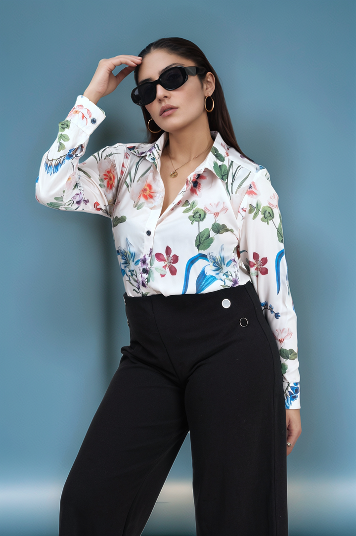 Garden of Eden Satin Shirt