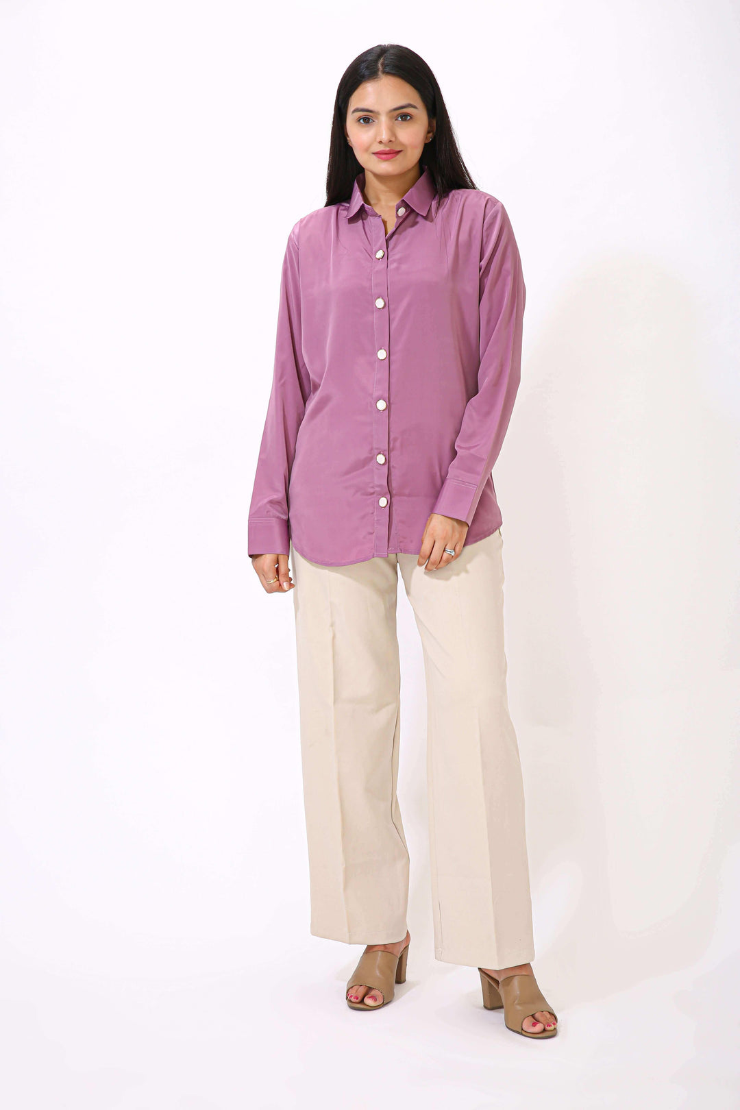 Classic Solid Shirt - Lavender