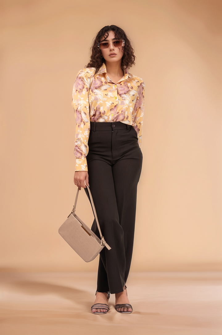 Buttercup Bloom Satin Shirt