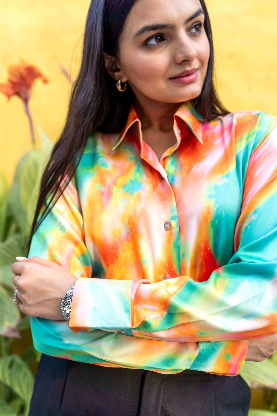 Tie & Dye Abstract Casual Shirt