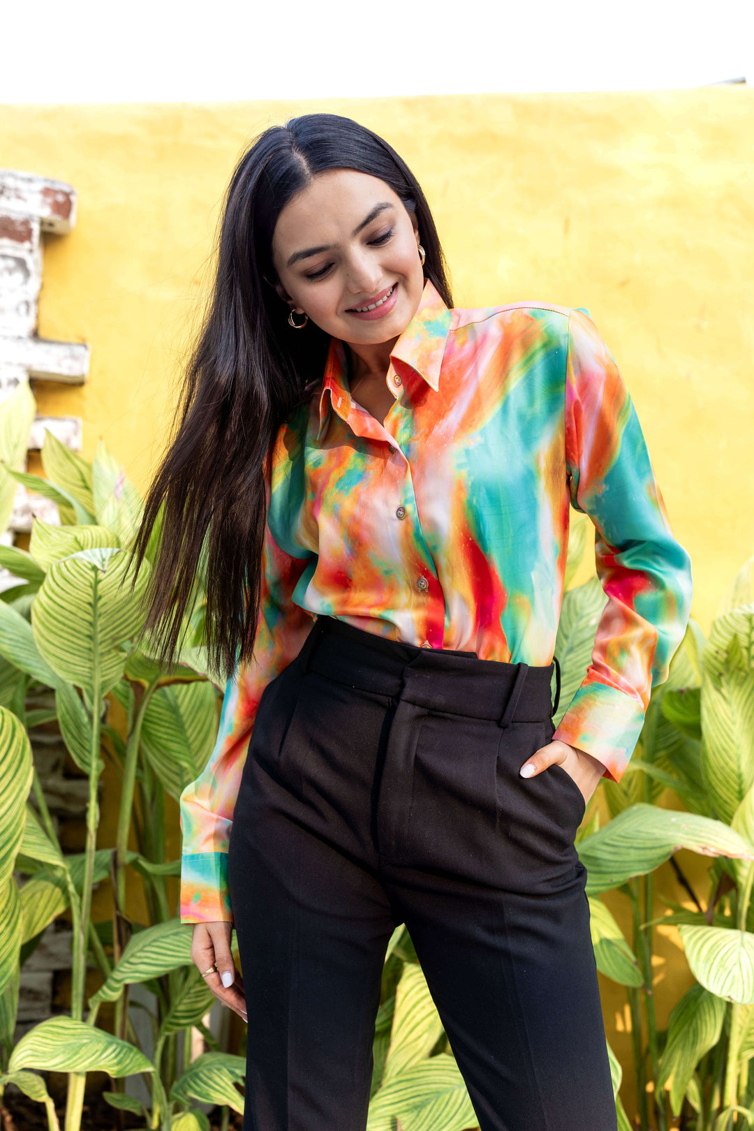 Tie & Dye Abstract Casual Shirt