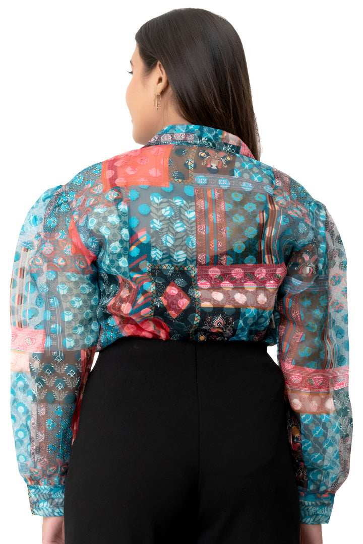 Vivid Sheer Printed Shirt