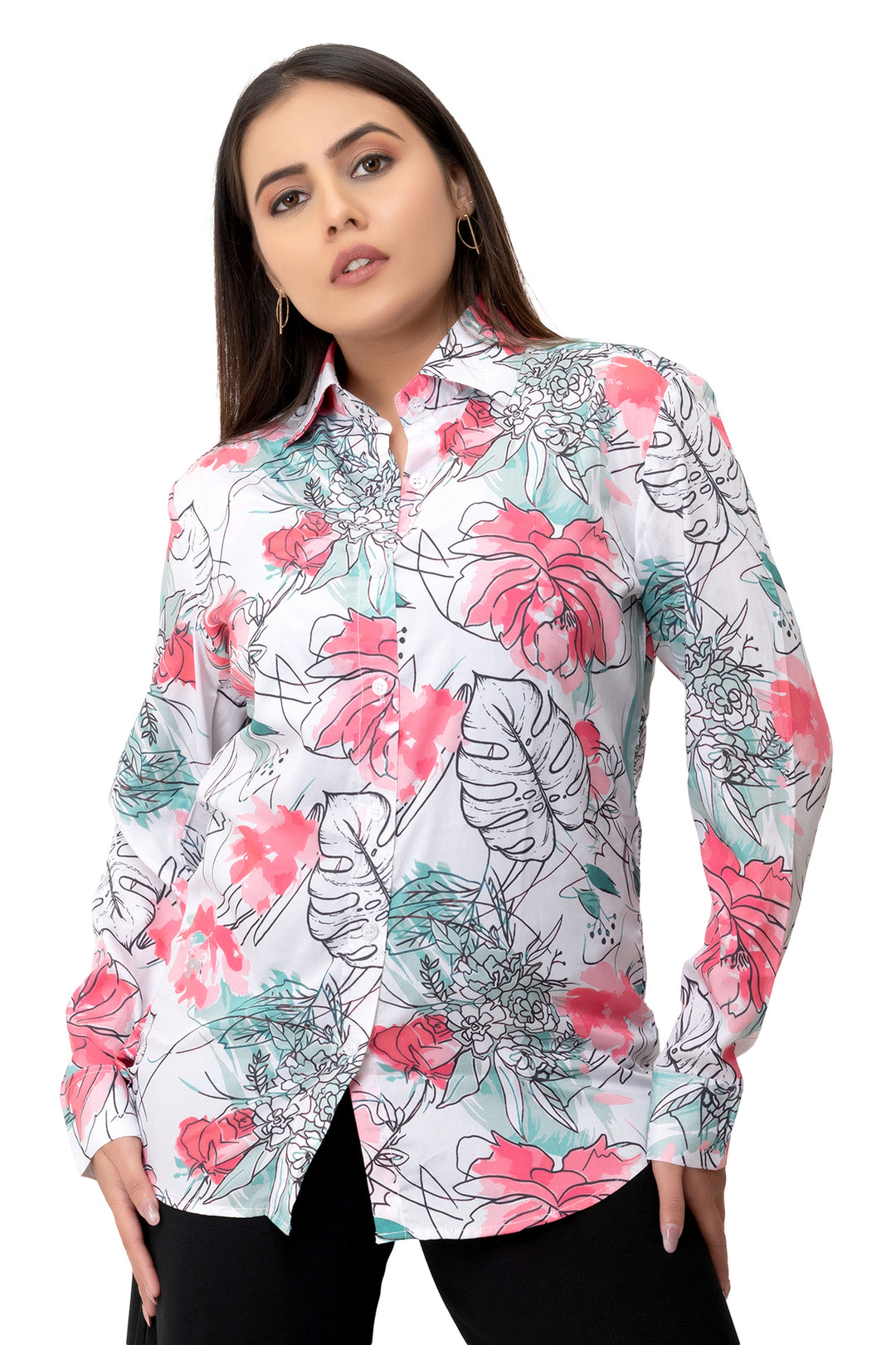 Petal Dream Printed Floral Shirt