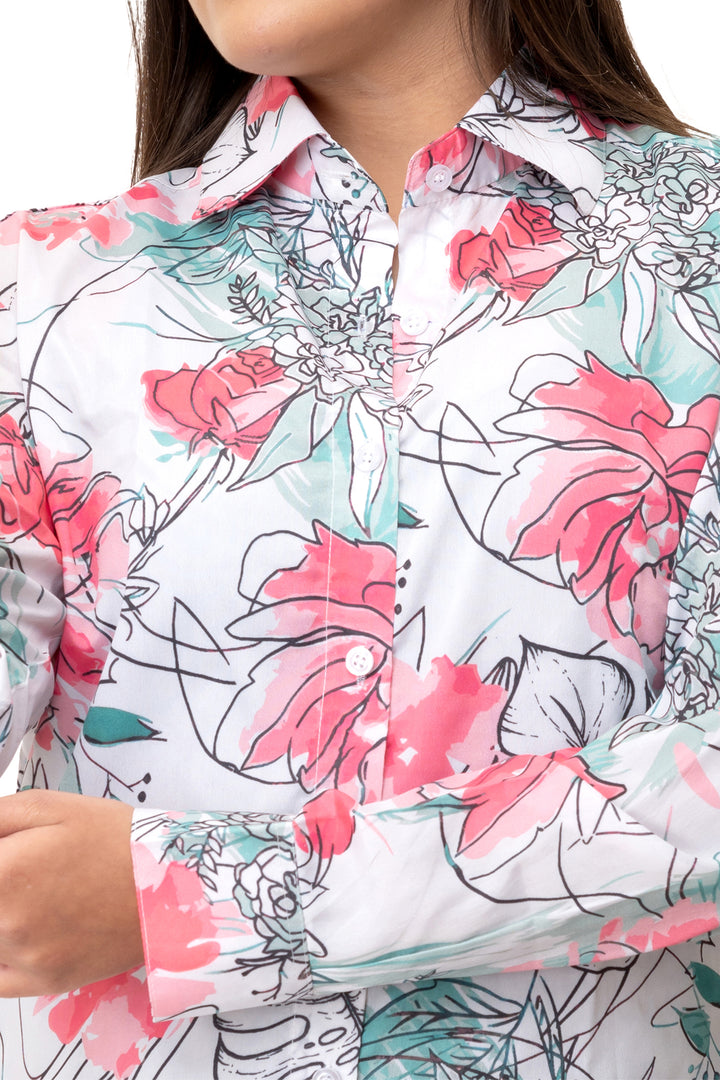 Petal Dream Printed Floral Shirt