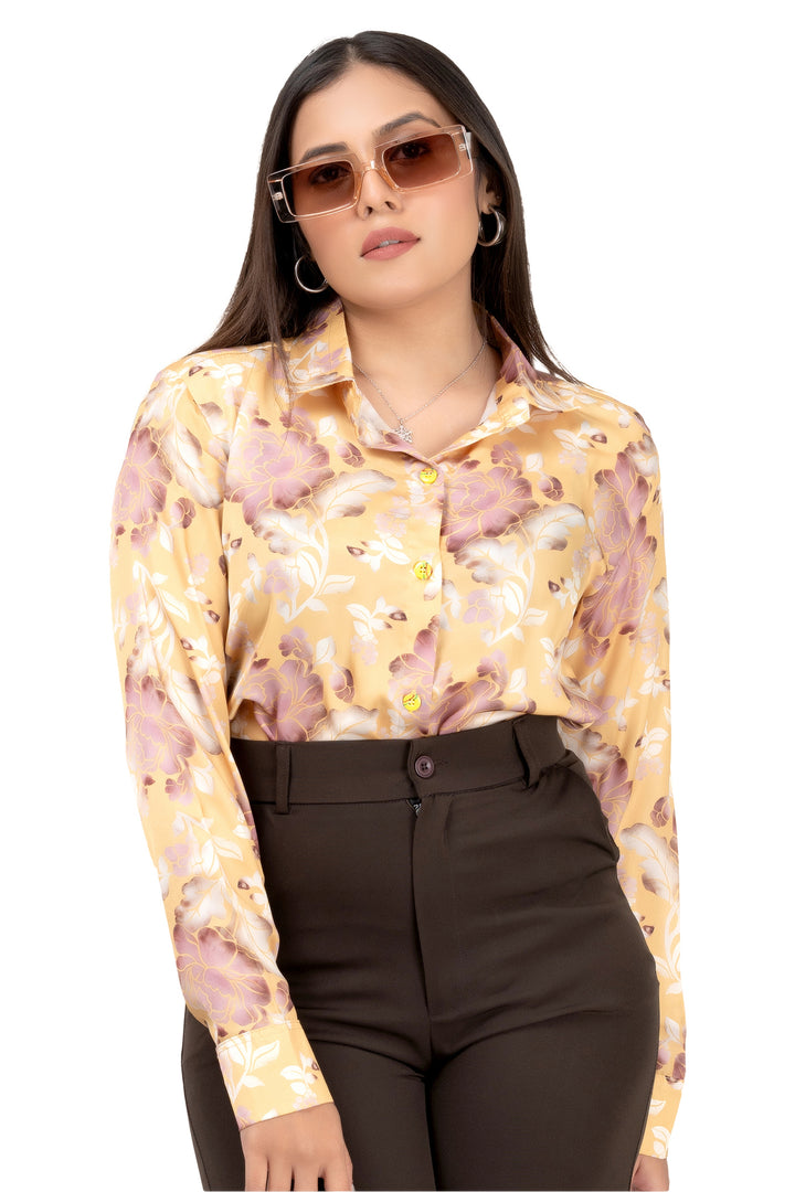 Buttercup Bloom Satin Shirt