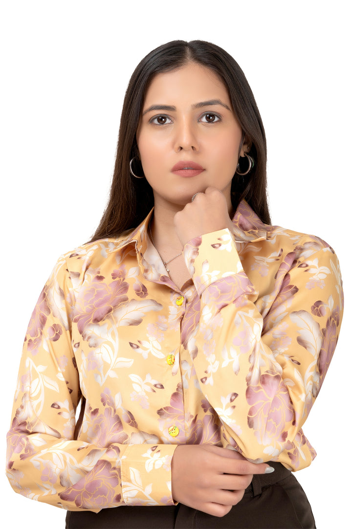 Buttercup Bloom Satin Shirt