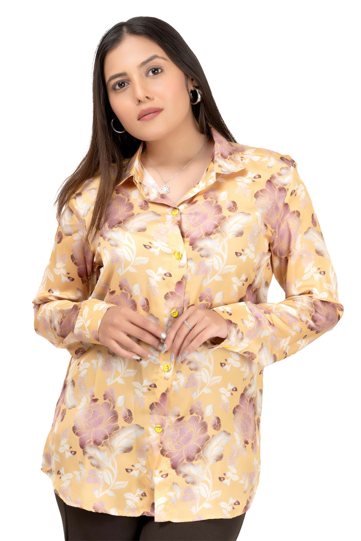 Buttercup Bloom Satin Shirt