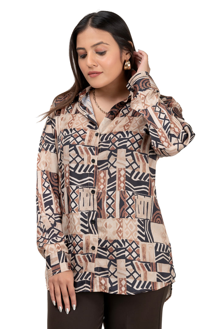 Contemporary Egyptian Satin Shirt