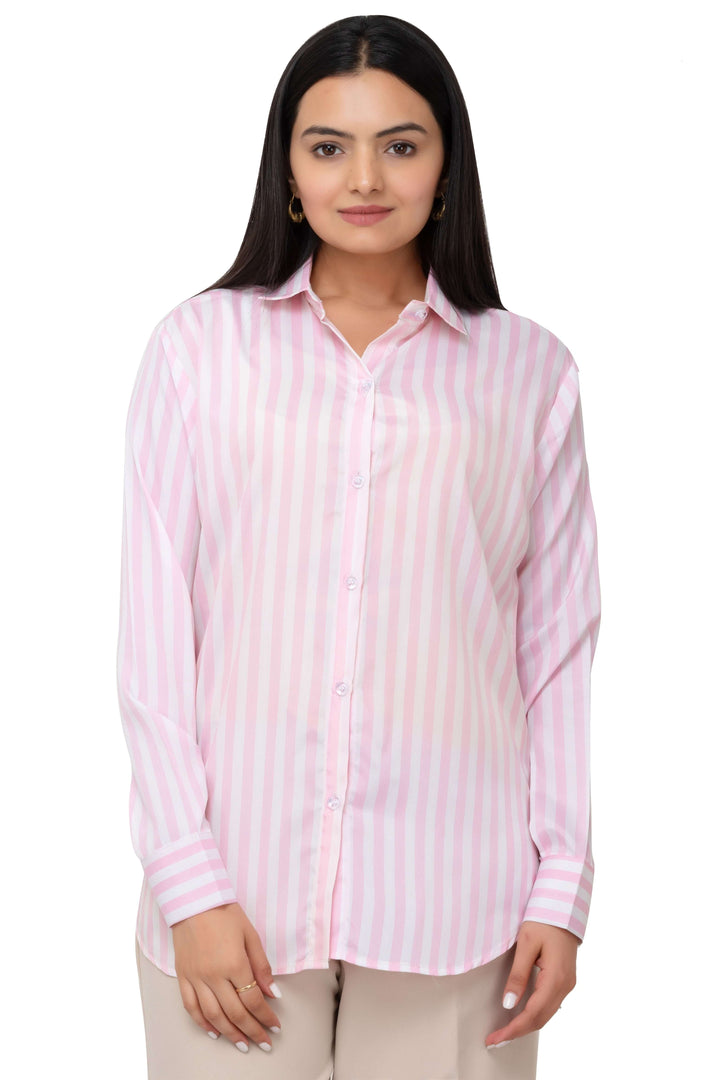 Classic Striped Shirt - Pink